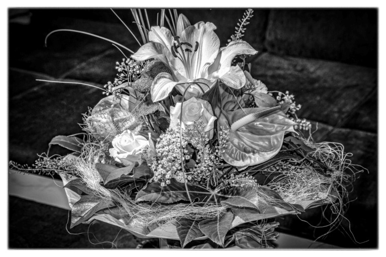 Viele-Blume-ohne-Farben