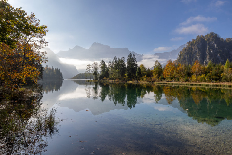 Herbststimmung am Almsee – Foto: Jürgen Brochmann