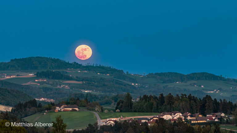 Vollmond über dem Mühlviertel 2